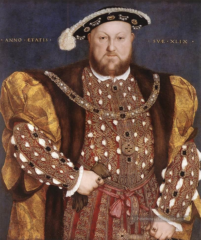 Portrait de Henri VIII Renaissance Hans Holbein le Jeune Peintures à l'huile